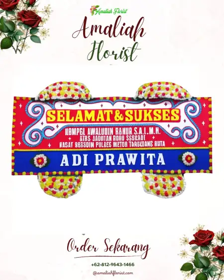 Papan Bunga Ucapan Selamat Naikoten Satu