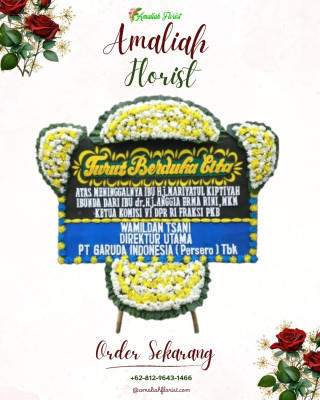 Papan Bunga Duka di Naikoten Satu