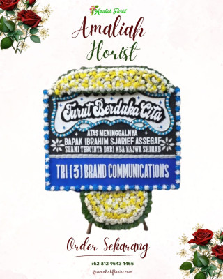 Papan Bunga Duka di Naikoten Satu